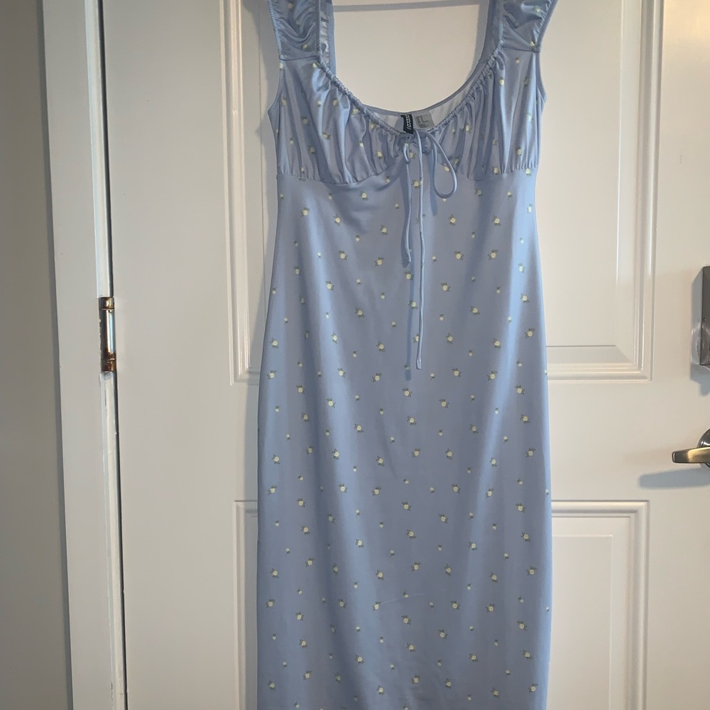 HM Divided Light Blue Floral Dress